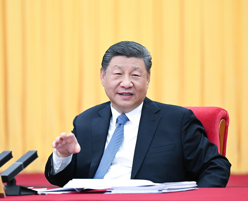 2025年3月6日,习近平总书记看望参加全国政协十四届三次会议的民盟、民进、教育界委员,并参加联组会。