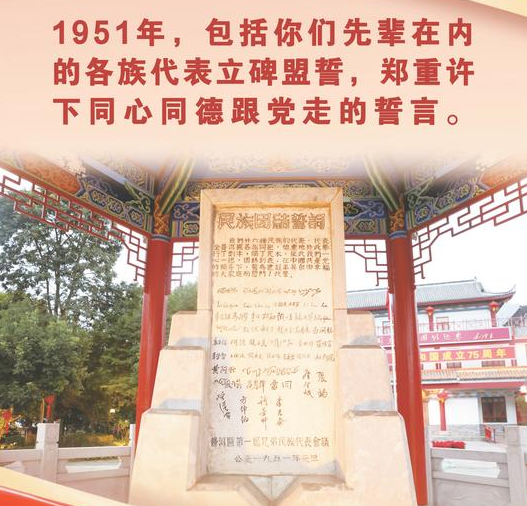 习近平给普洱民族团结誓词碑盟誓代表后代的回信