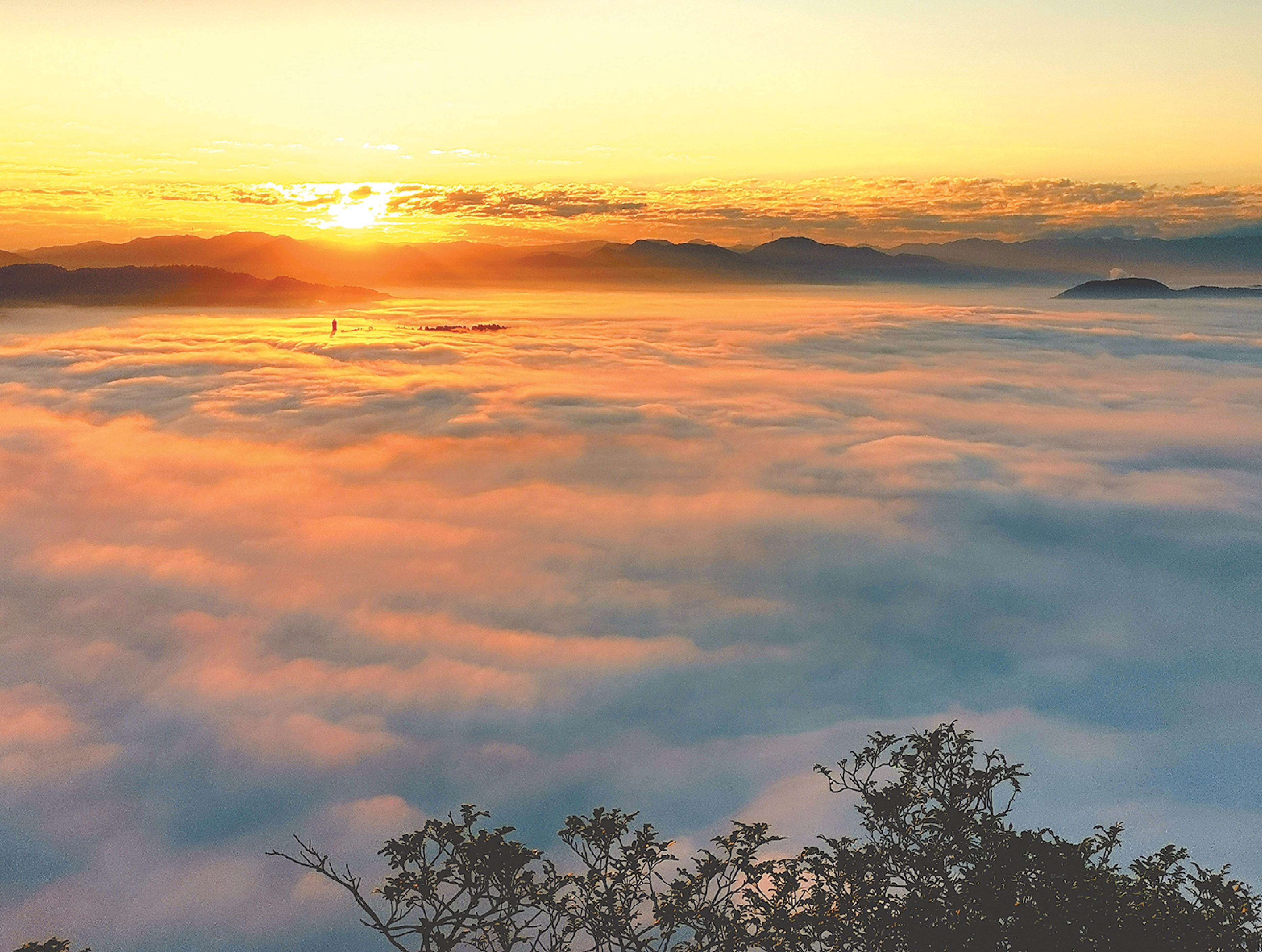 曙光里，邂逅普洱云海的诗意盛景